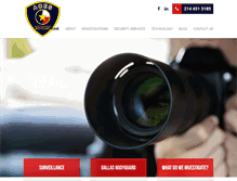 Tablet Screenshot of dallasprivateinvestigations.com